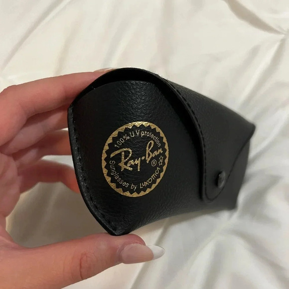 Ray Bans Aviator Large Metal-Black/G-15 Green Polarized Glasses - Picture 8 of 9